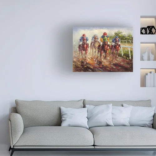 Vista 3 de Trademark Fine Art - Lienzo decorativo "Kentucky Derby" - 18 x 24 pulgadas