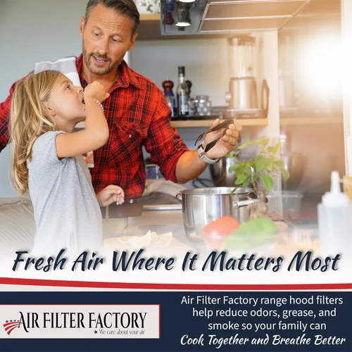 Vista 4 de Air Filter Factory LL62F, LL6200, MM 6500 Compatible para Broan Nutone Aluminio Grasa Malla Carbón Carbón Combo Range Hood Filtro