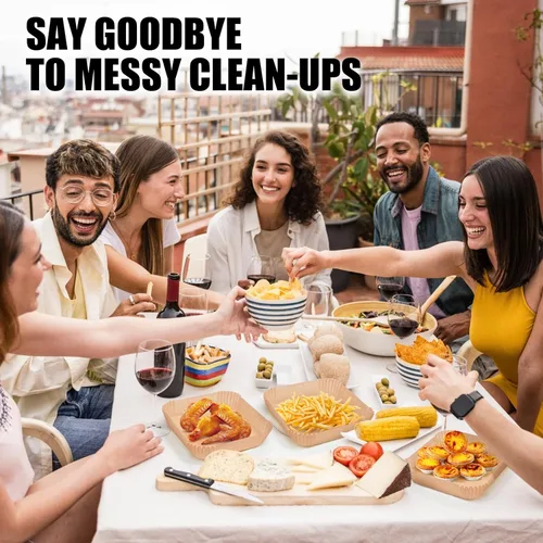Vista 8 de OLESBUR Forros desechables para freidora de aire, 200 forros de papel para freidora de aire de 8 pulgadas, papel pergamino sin blanquear
