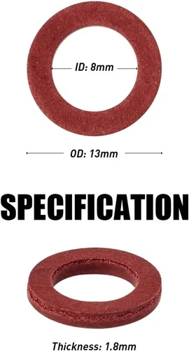 Vista 3 de UTSAUTO Junta de drenaje de aceite para unidad exterior inferior 90430-08021-00 90430-08003 Reemplazo para juntas de drenaje de aceite de modelos