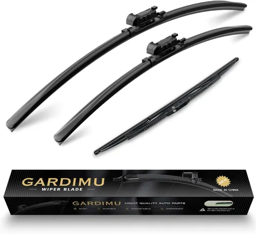 Vista 18 de Limpiaparabrisas de repuesto para Nissan Armada 2005 2006 2007 2008 2009 2010 2011 2012 2013 2014 2015, 3 piezas de limpiaparabrisas delanteros