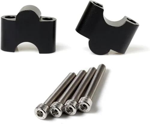 Vista 6 de Negro motocicleta montaje abrazadera manillar elevador arriba trasero mueve soporte para Kawasaki ER4F ER-6F ER-6N KLR650 VERSYS 1000 VERSYS 650