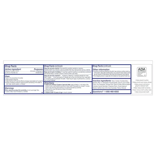 Vista 12 de Colgate Total Pasta de dientes con fluoruro estannoso y zinc, pasta de dientes multibeneficio con alivio de sensibilidad y protección de caries