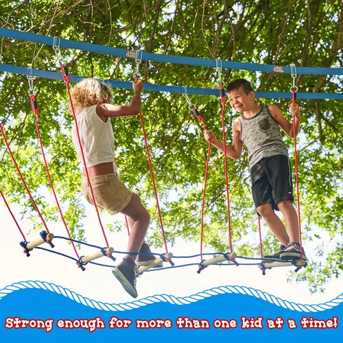 Vista 6 de Lily's Things Accesorio de puente Rickety - Accesorios de doble línea de holgura y línea ninja - exclusivamente con nuestros juegos de cursos