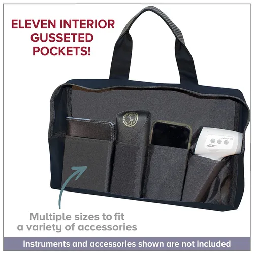 Vista 7 de Bolsa de instrumentos de nailon ADC 1024 para equipo médico de enfermeras/médico, talla única , Negro, 1