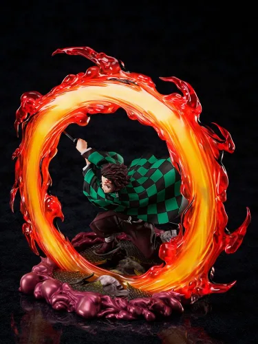 Vista 4 de Aniplex Demon Slayer: Kimetsu no Yaiba 1/8 Tanjiro Kamado Estatua 11.0 in