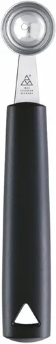 Vista 3 de triangle Baller doble melón – 0.4 pulgadas (0.394 in) – Cuchara de acero inoxidable para frutas, verduras, mantequilla y más – Cómodo mango