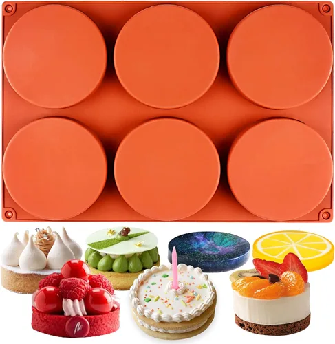 Vista 10 de Funshowcase Molde de silicona de caramelo redondo grande de 3 cavidades