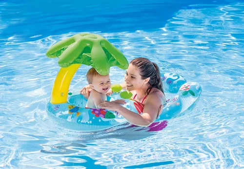 Vista 2 de Intex My First Flotador de natación, flotador inflable para bebé, para edades de 1 a 2 años