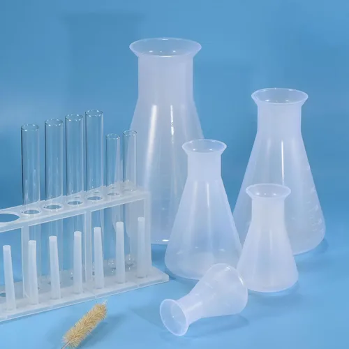 Vista 6 de PATIKIL Erlenmeyer Frasco de plástico de 1.7 fl oz, 1 paquete de frasco cónico de boca ancha para laboratorio, transparente