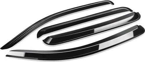 Vista 16 de Auto Dynasty 4 protectores de lluvia con cinta adhesiva para ventana, compatible con Echo 2000-2005 de 4 puertas, protectores de lluvia, deflector