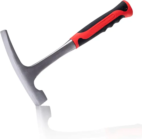 Martillo de 13 pulgadas, martillo de ladrillo de geología de acero de 21 onzas, herramientas de geología de martillo de roca para minería y