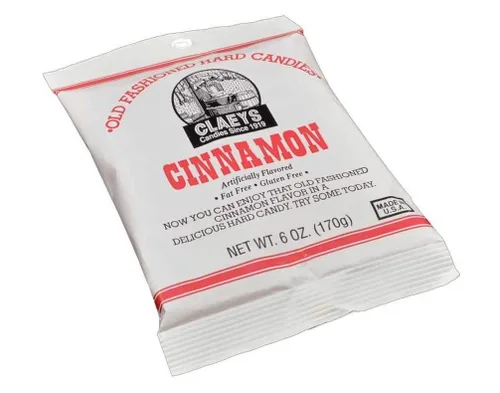 Vista 2 de Caramelo de canela de 6 onzas de Claey's Candy, paquete de 3
