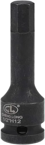 Vista 8 de uxcell Broca hexagonal de impacto de 1/2 pulgada x H4 (0.157 in), métrica de 3 pulgadas de longitud, uso de acero CR-MO con destornilladores