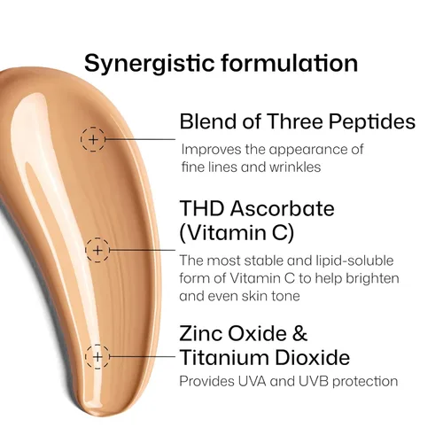 Vista 7 de Revision Skincare Intellishade® Original SPF 45, Anti-Aging Tinted Sunscreen for Face, Daily Moisturizer with SPF, Anti-Wrinkle with Peptides &