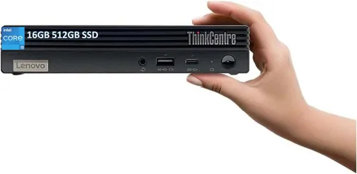 Lenovo ThinkCentre M70q Mini & Tiny Business Desktop PC (Intel 6-Core i5-12400T, 16GB RAM, 512GB SSD, UHD Graphics) con teclado IST, mouse, garantía