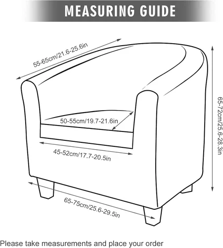 Vista 6 de MIFXIN 2 fundas de terciopelo para silla de bañera con funda de cojín, elásticas, suaves, extraíbles, para sillón, sofá, protector de muebles