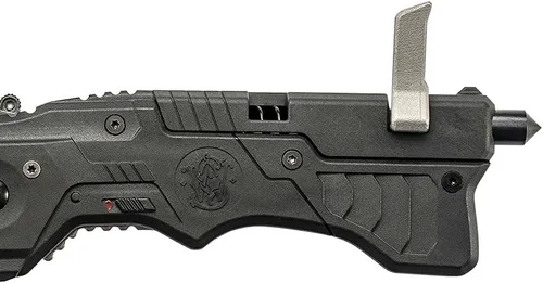 Vista 3 de Smith & Wesson 1st Response SW911N - Cuchillo de apertura asistida SS de alto carbono de 8.2 pulgadas con hoja de punta roma de 3.4 pulgadas y mango