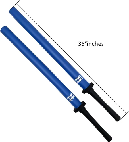 Vista 4 de Otaku Gear Espada Samurai Bokken de espuma acolchada de 35 pulgadas para práctica, combate, cosplay o accesorio para eventos especiales