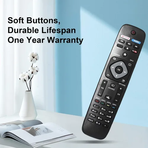 Vista 5 de NH500UP - Control remoto universal de repuesto compatible con Smart TV LCD LED 4K UHD Smart TV Philips