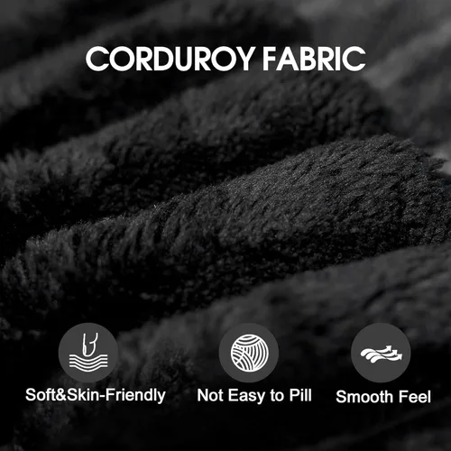 Vista 3 de AUGOP Sofá modular moderno de 96 pulgadas para sala de estar, sofá modular con sofás en forma de L, sofá tapizado sin hueso, sofá seccional con Negro