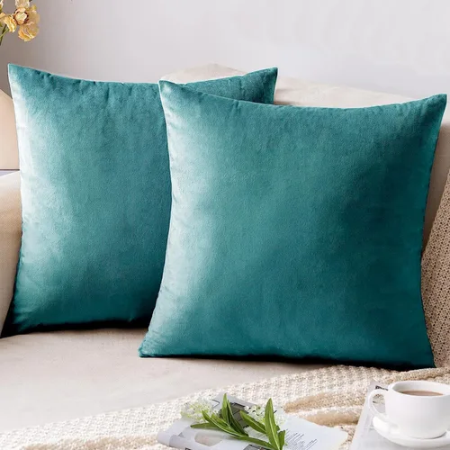 Vista 6 de AUSSPVOCT Ative - Juego de 2 fundas de almohada de terciopelo suave, 12 x 20 pulgadas, fundas de cojín cuadradas para sofá, cama, automóvil, sala