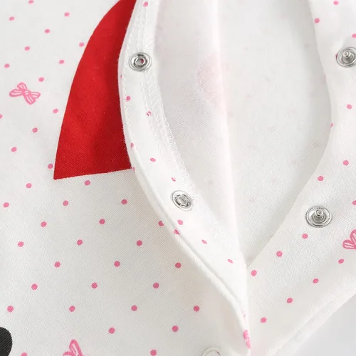 Vista 6 de Conjunto de 4 pijamas para bebés y niñas de una sola pieza de algodón para recién nacidos, conjunto de 4