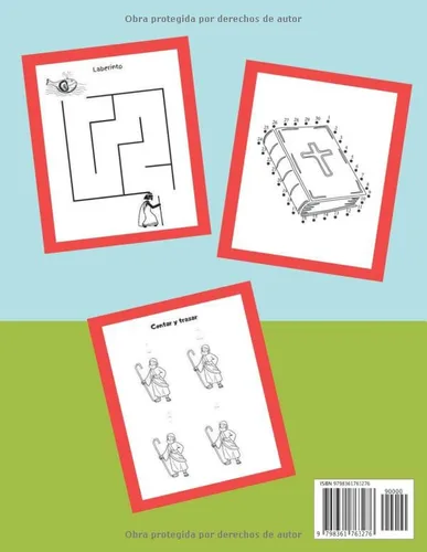 Vista 2 de Libro de actividades para niños Biblia Juegos y Ejercicios Biblia Educativos para Aprender Divirtiéndose Libro de colorear para niños Edad