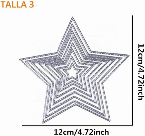 Vista 4 de 3 formas diferentes de troqueles de corte para plantillas de metal (corazón de amor, flor y estrella), 25 herramientas de estampado para hacer