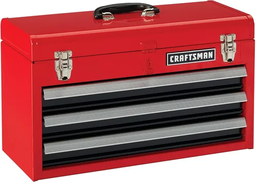 Vista 8 de CRAFTSMAN Caja de herramientas metálica de 3 cajones de 20 pulgadas de ancho con cajones de rodamiento de bolas (CMST98245RB)