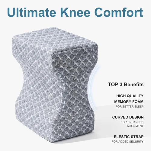 Vista 2 de Almohada de rodilla para dormir de lado, almohada para las piernas para ciática, espalda, caderas, articulaciones entre las piernas y rodillas