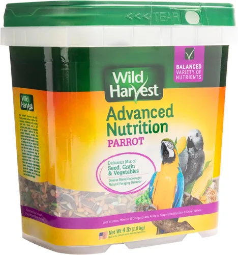 Vista 7 de Wild Harvest Advanced Nutrition - Loro de 4 libras, mezcla de semillas, granos y verduras
