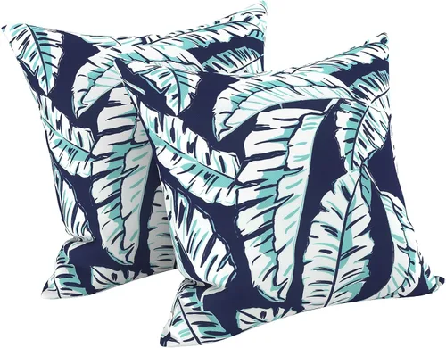 Vista 50 de LVTXIII - Juego de fundas para cojines de sofá o sillón de exteriores, para lumbar, no se decoloran, 2 unidades de 12" x 20", con relleno, estampado