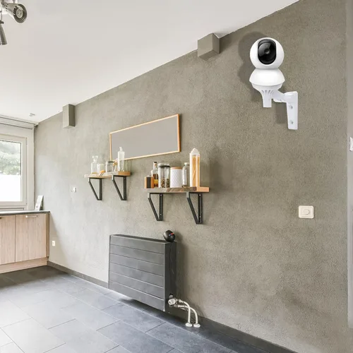 Vista 4 de Soporte de pared compatible con TP-Link Tapo C210/C200 y Kasa Indoor Pan EC70/KC410S, soporte ajustable para cámara de seguridad, rotación de 180
