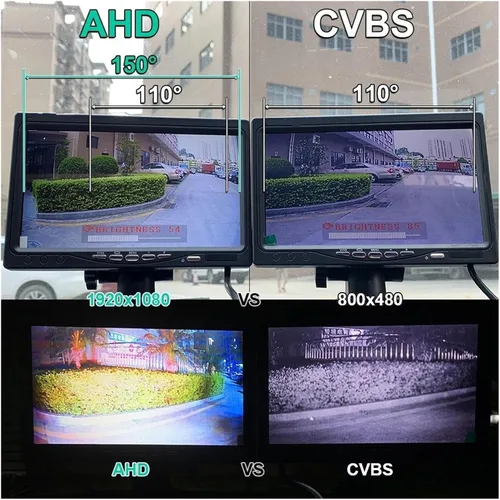 Vista 7 de Reversing Camera 1920 * 1080 High Definition AHD Truck Starlight Night Vision Backup Camera 7 Inch Vehicle Reverse Monitor Replacement for Bus 1