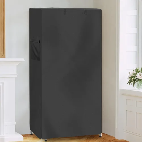 Vista 8 de Cubierta de estante de alambre, 600D, resistente al agua, a prueba de polvo, cubierta de estante de almacenamiento al aire libre con cremallera