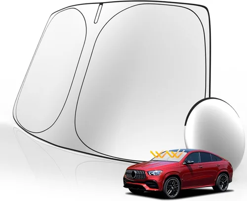 Vista 31 de Parasol para parabrisas, accesorios para parabrisas delantero, protector solar personalizado, diseño de doble capa