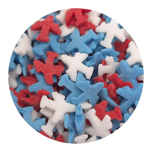Vista 10 de NCS Gránulos comestibles de caramelo rojo, amarillo, azul, plateado y negro, 8 onzas, ideal para cupcakes, galletas, pasteles, pasteles, pasteles