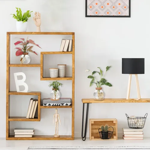 Vista 7 de Estación de Propagación de Plantas CHPINDAM, Jarrones de Contenedor de Vidrio Hidropónico, con Plato de Madera para Escritorios, Casas, Decoraciones