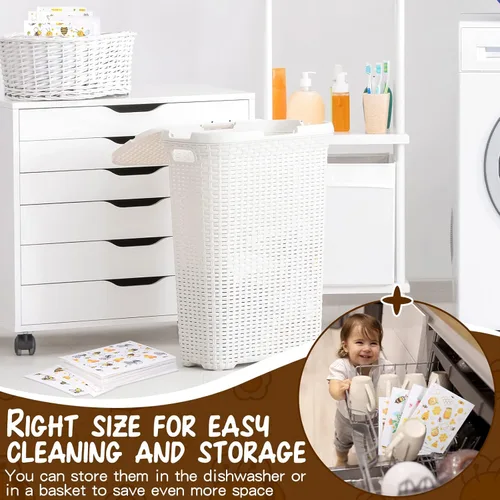 Vista 5 de Newwiee 9 paños de cocina suecos, paños de cocina suecos, paños de cocina reutilizables, absorbentes, paños de limpieza para bar lavado de manos