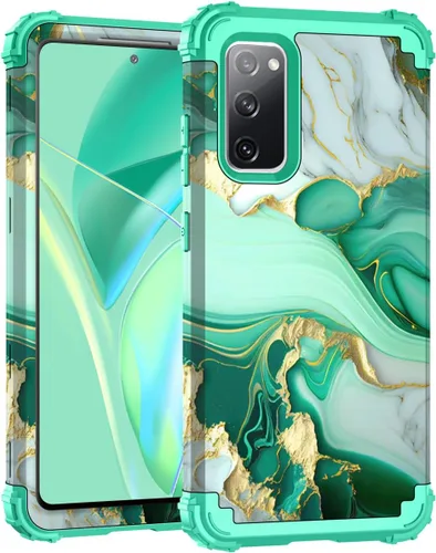Vista 50 de Hocase Funda para Galaxy S20 FE 5G, resistente a prueba de golpes, goma de silicona suave, funda protectora híbrida de plástico duro para Samsung