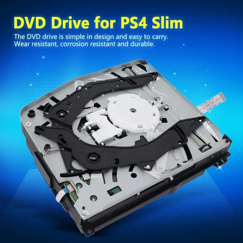 Vista 2 de Zyyini Unidad de disco portátil para reemplazo PS, pieza de reparación PS Slim -Ray DVD Disk Drive Module Recinto de repuesto para consola