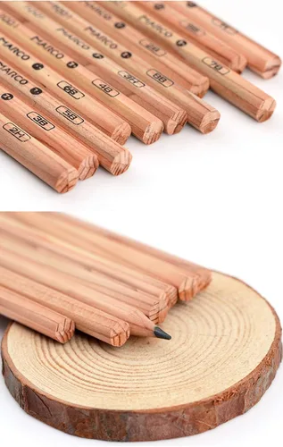 Vista 8 de YYMIYU Dibujo Pintura Lápiz de Madera Lápiz de Boceto 12 Lápices por Caja (2B)
