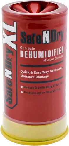 XL Deshumidificador para Caja Fuerte de Armas Portátil - Absorbente de Humedad, Previene la Corrosión, Recipiente de Gel de Sílice Desecante
