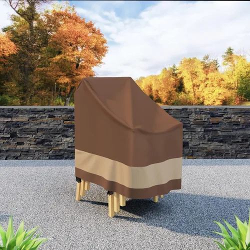 Vista 8 de DUCKCOVERS Ultimate - Funda impermeable para silla de patio apilable de 28 pulgadas, fundas para sillas de exteriores