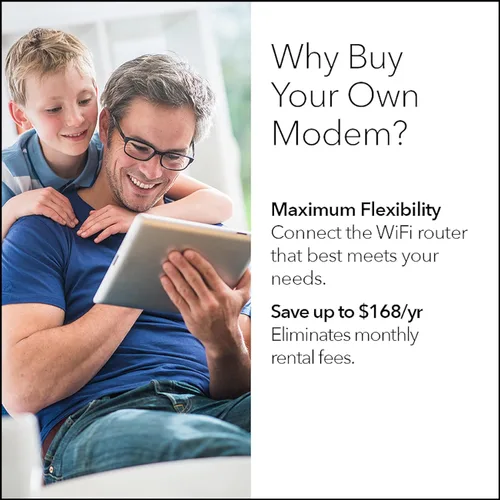 Vista 4 de NETGEAR Nighthawk Módem de Cable CM1200 - Compatible con Todos los Proveedores de Cable Incluyendo Xfinity by Comcast, Spectrum, Cox para Planes