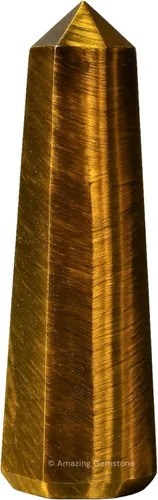 Vista 88 de Amazing Gemstone Torres de cristal de pirita, obelisco de punta de cristal curativo natural para curación de reiki y rejilla de cristal