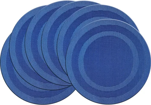 Vista 26 de PIGCHCY Juego de 4 manteles individuales en forma de cuña para mesa de comedor, tejido cruzado, lavables, resistentes al calor, manteles