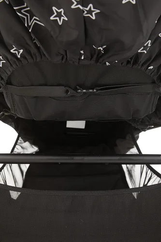 Vista 5 de Funda de lluvia universal para cochecito, protector contra el clima de viaje para bebé, resistente al viento, impermeable, protege del polvo