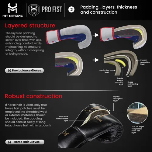 Vista 7 de HIT N MOVE All Day Plus - Guantes de boxeo con peso para hombre, equipo de boxeo, guantes de entrenamiento de bolsa pesada para boxeo